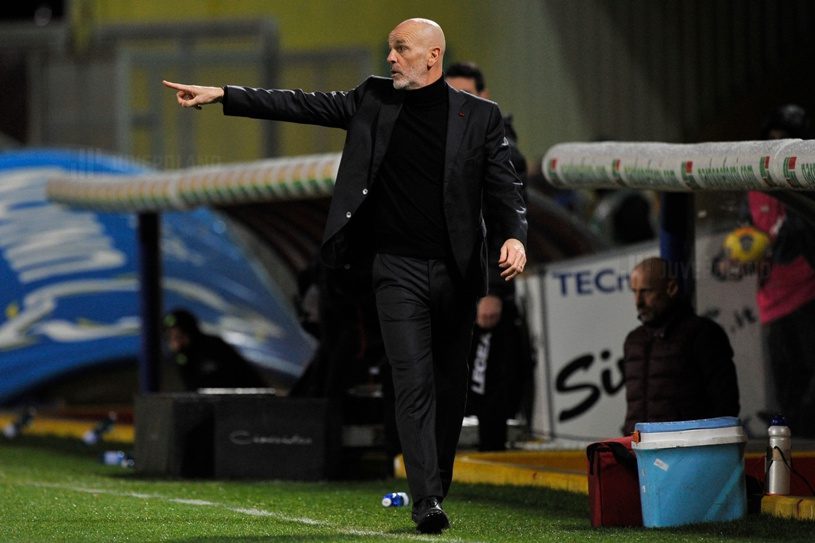 Benevento Italy 03 Jan 2021 Stefano Pioli Coach Of Ac Milan