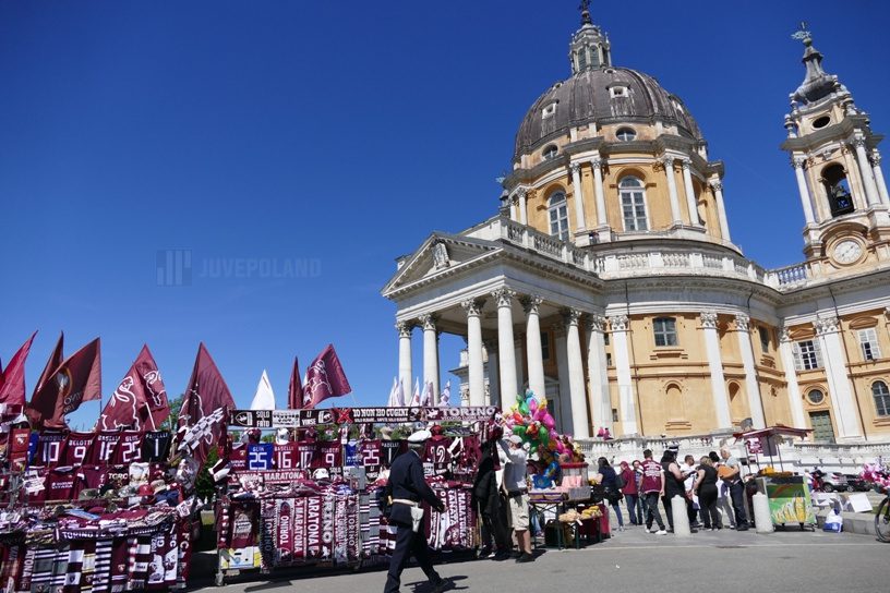 Crowd Of Fans Of The Turin Football Club Takes Part In Superga T