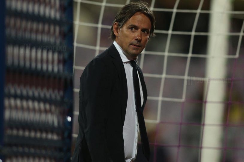 Florence Italy 21092021 Simone Inzaghi Coach Inter At En