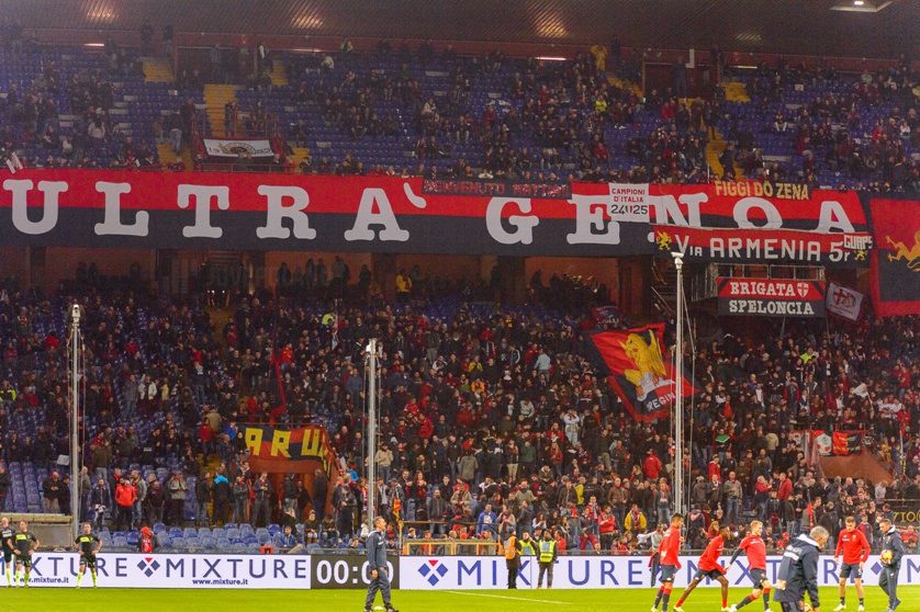 Genova Nov 10 2018 Genoa Fans Cfc Genoa Ssc Napoli Cal