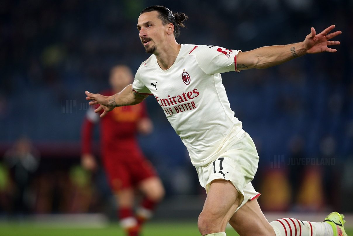 Rome Italy 31102021 Ibrahimovic Mil Score The Goal And