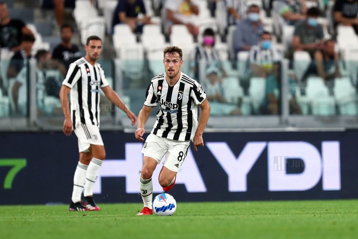 Torino 14 August 2021 Aaron Ramsey Of Juventus Fc During The