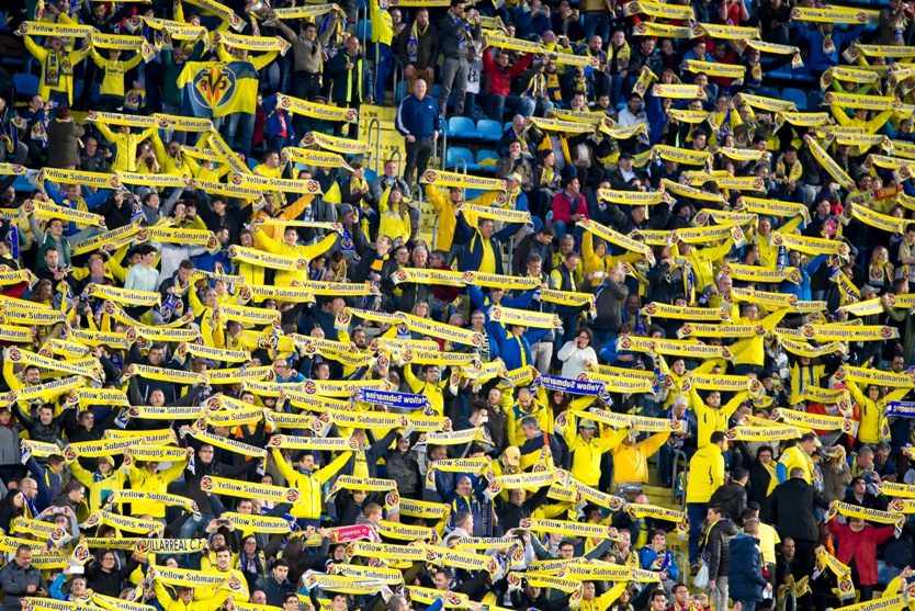 Villarreal Spain 28 Apr Supporters At The Europa League Semi