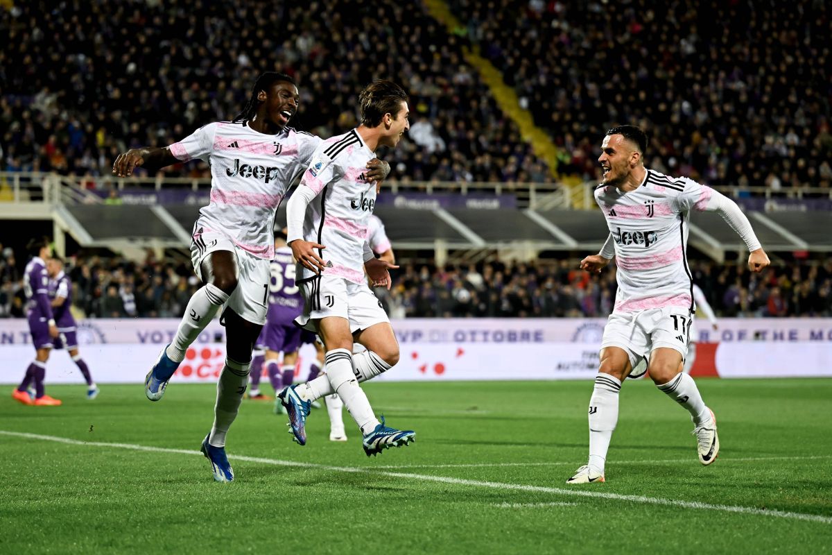 Moise Kean Fabio Miretti Filip Kostic Fiorentina Juventus Juventus Twitter